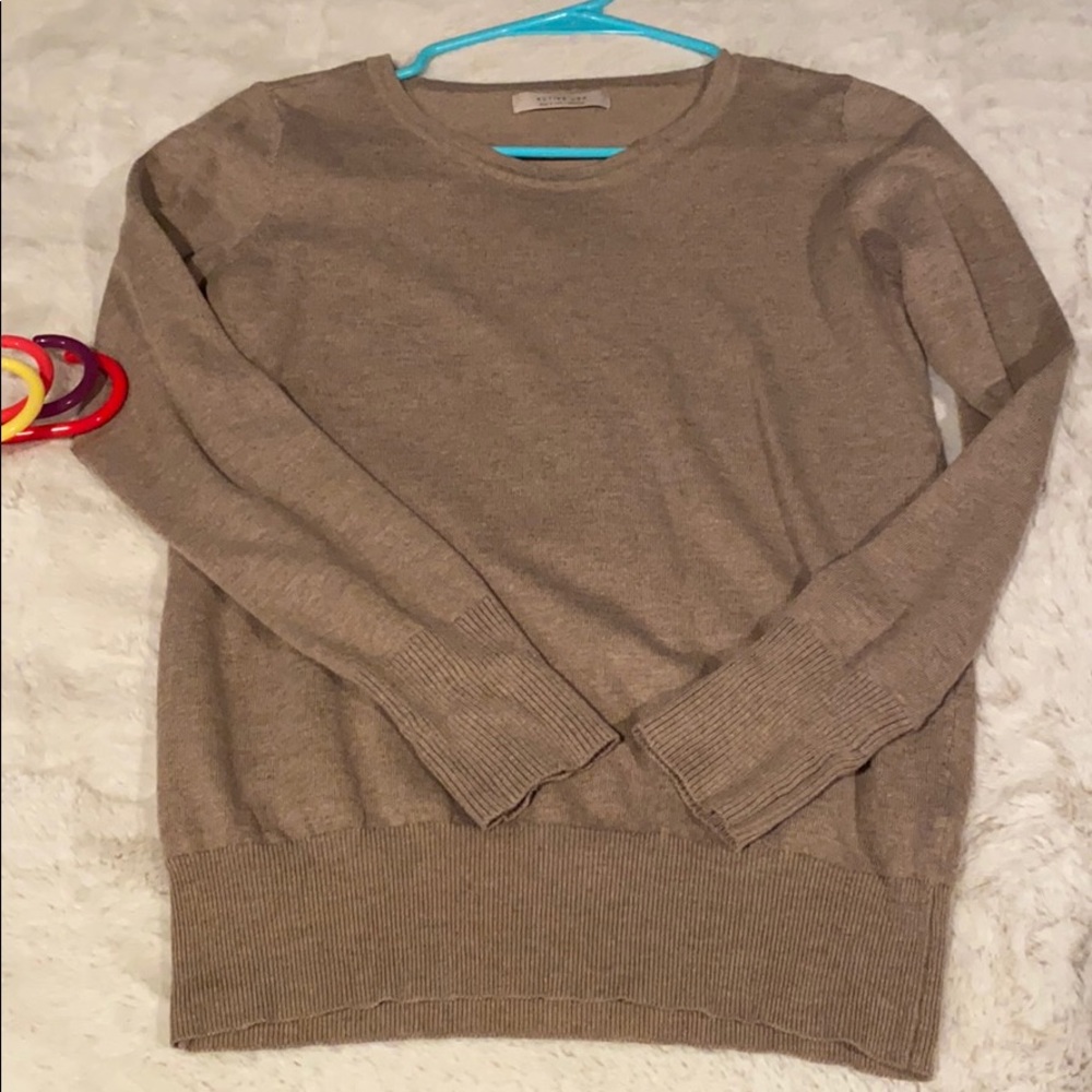 LOFT tan sweater